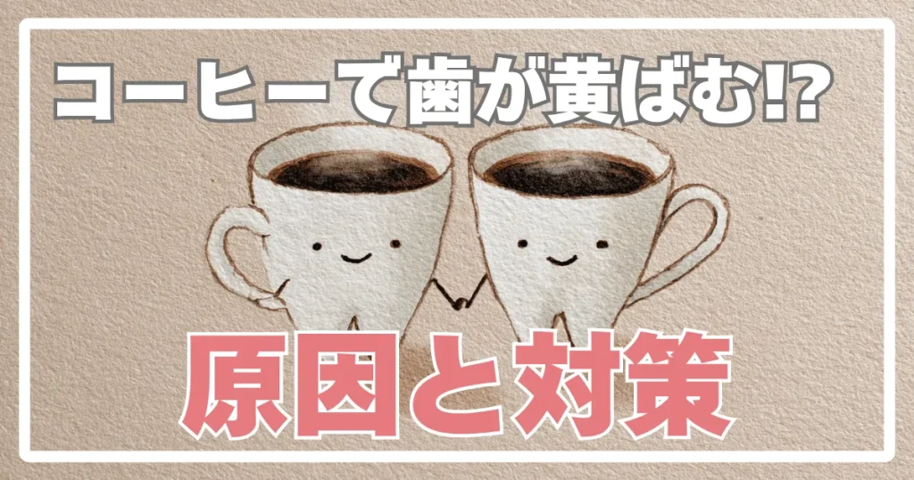 コーヒーの飲みすぎで歯が黄ばむ？原因と対策